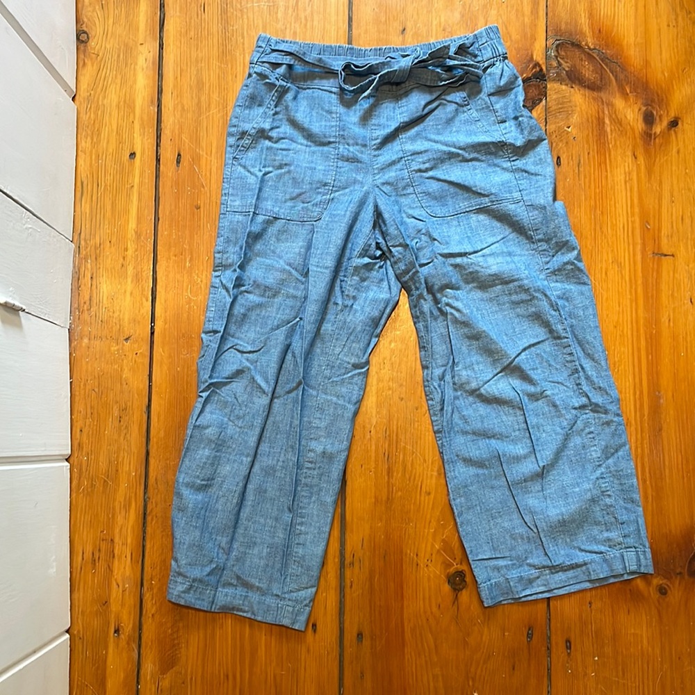 JCREW light weight wide leg pant